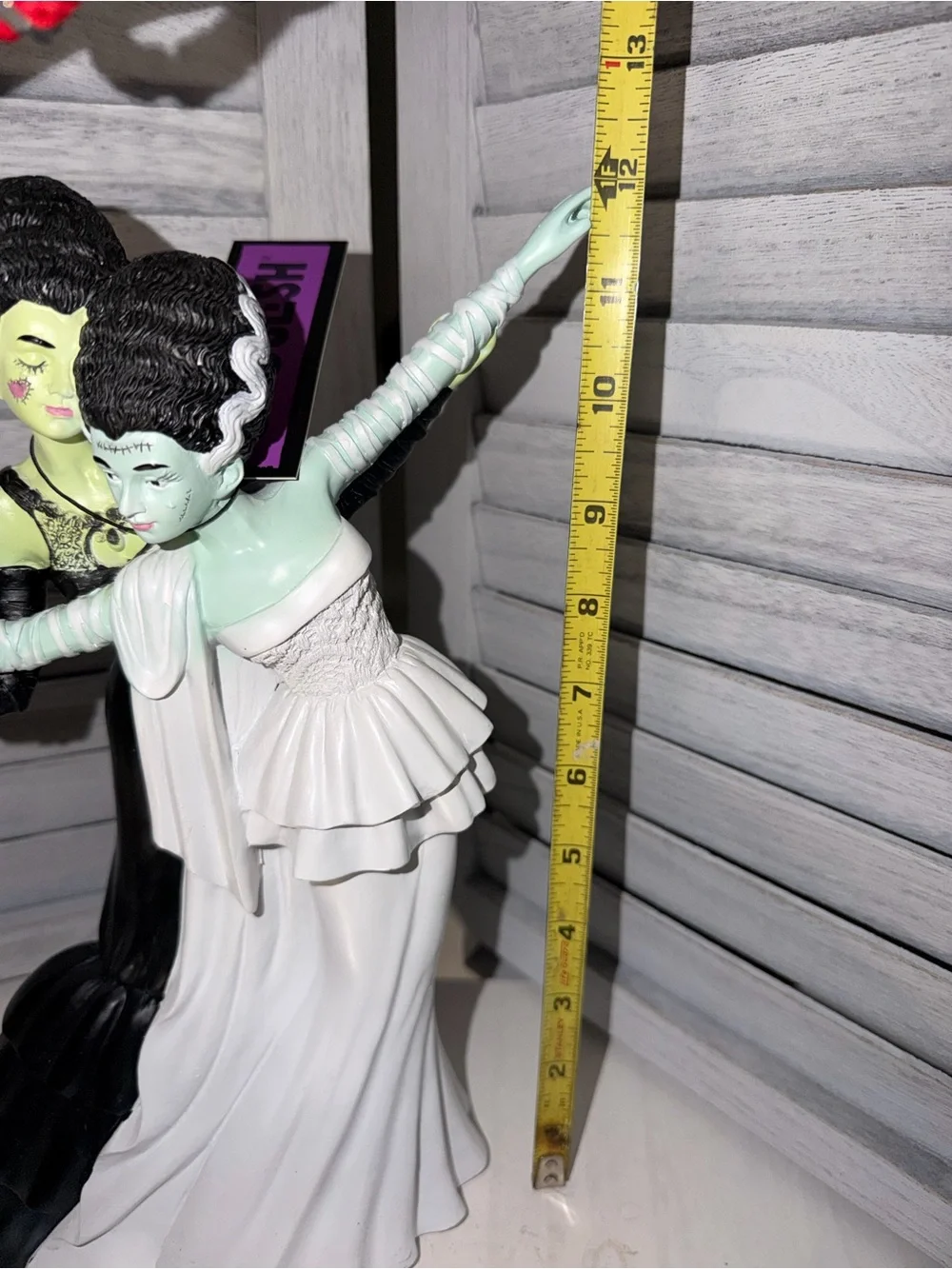 GHOULISH Dancing Brides of Frankenstein Statue Viral LGBTQ Halloween Decor NWT